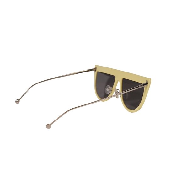 Fendi Womens FF0372S Sunglasses Bright Yellow Silver Chrome Logo Shades main image 6